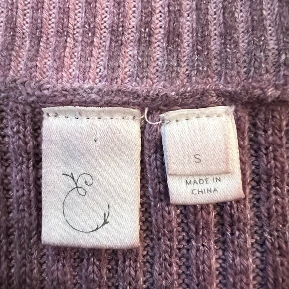 Anthropologie Eloise Silk Tiered Dress Size Small Purple Garment Dyed Midi - Picture 6 of 10